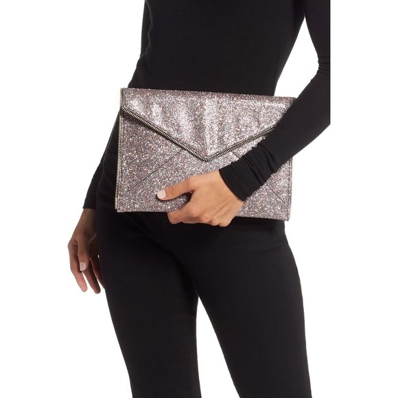 NWT Rebecca Minkoff Christy Flora Leo Leather Clutch - Picture 12 of 12